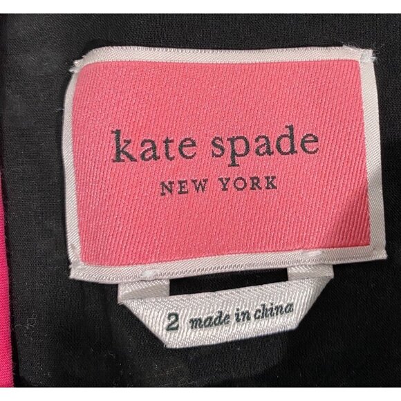 Kate Spade Daisy Dots Vineyard Dress floral tiered babydoll mini dress size 2 - Picture 6 of 13